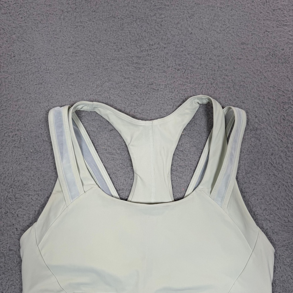 Lululemon Mint Green Multi Strap Racerback Sports Bra Size 8 W2BSJS - Picture 3 of 9